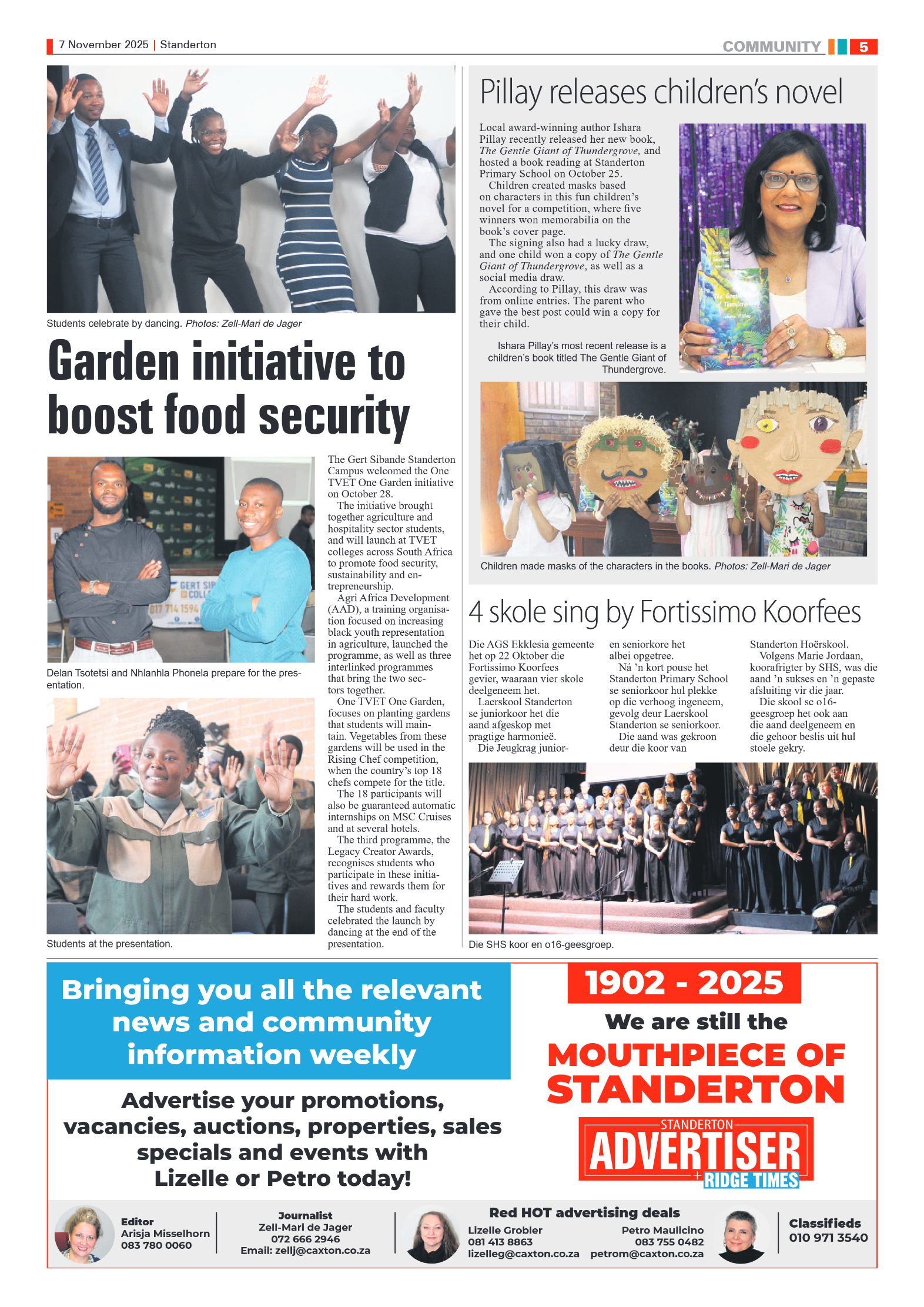Standerton Advertiser 7 November 2025 page 5