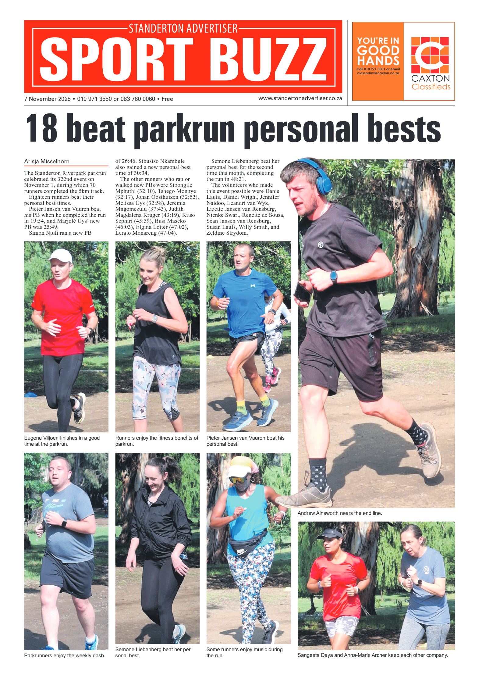 Standerton Advertiser 7 November 2025 page 8