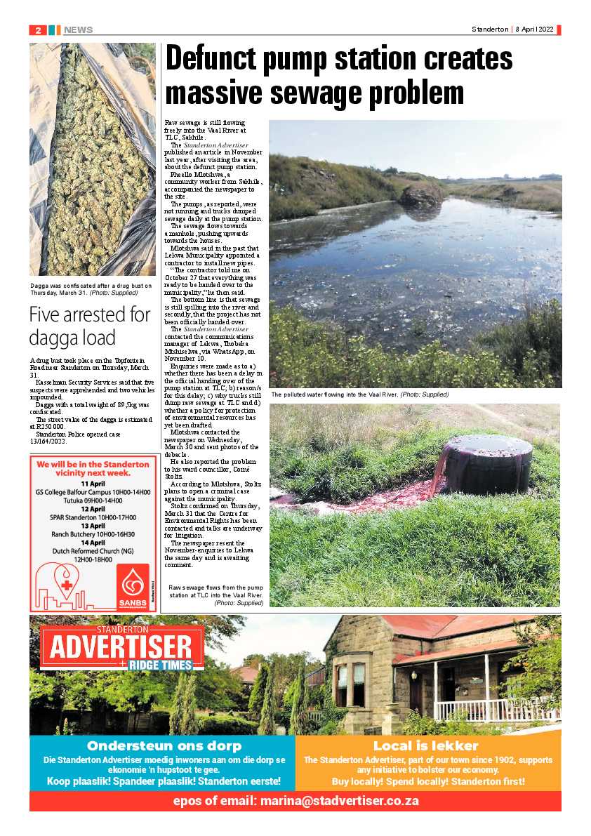 Standerton Advertiser 8 April 2022 page 2