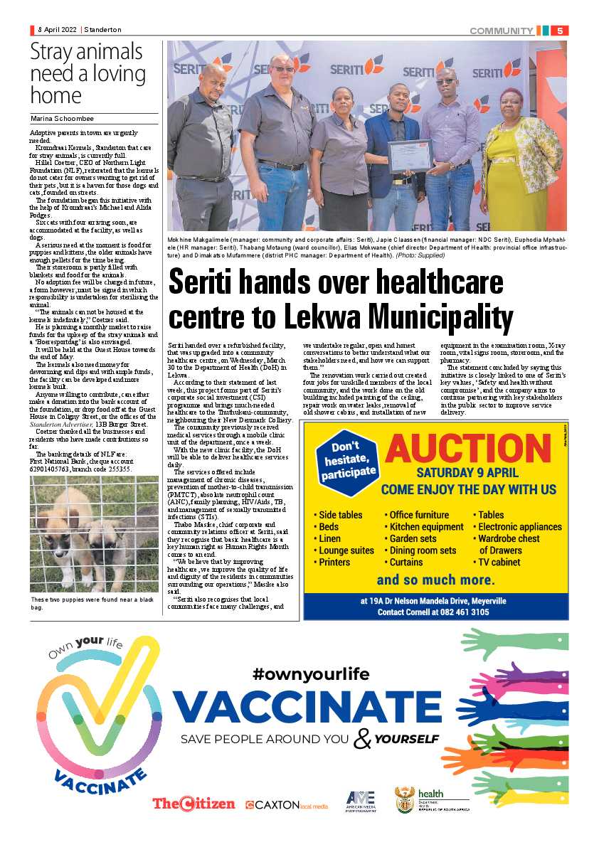 Standerton Advertiser 8 April 2022 page 5