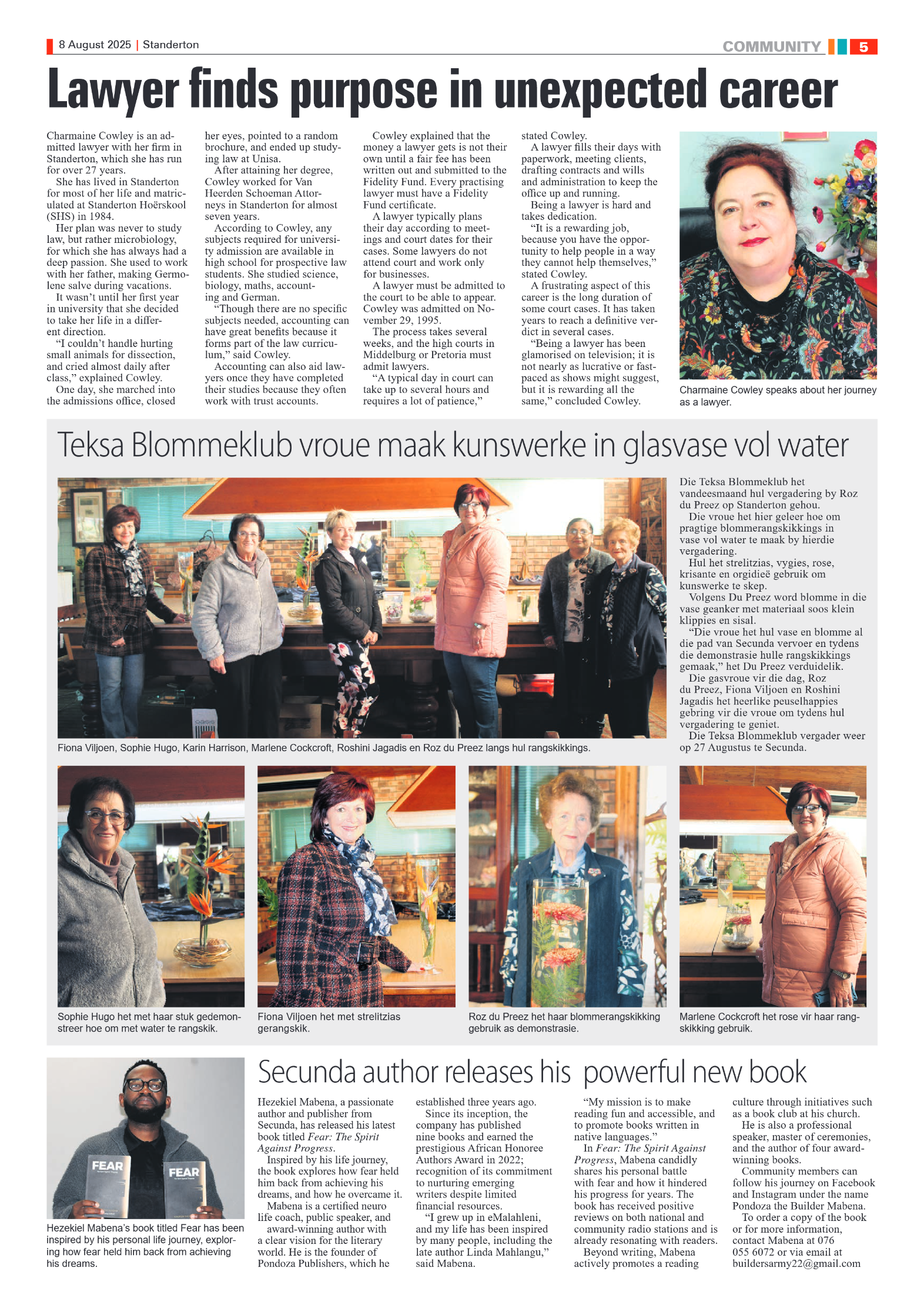 Standerton Advertiser 8 August 2025 page 5