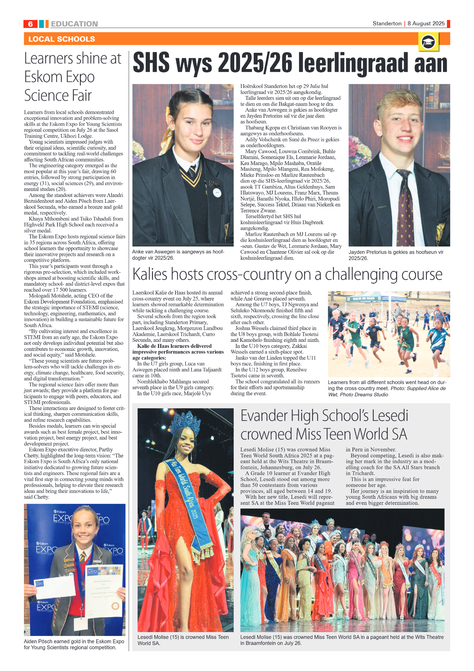 Standerton Advertiser 8 August 2025 page 6
