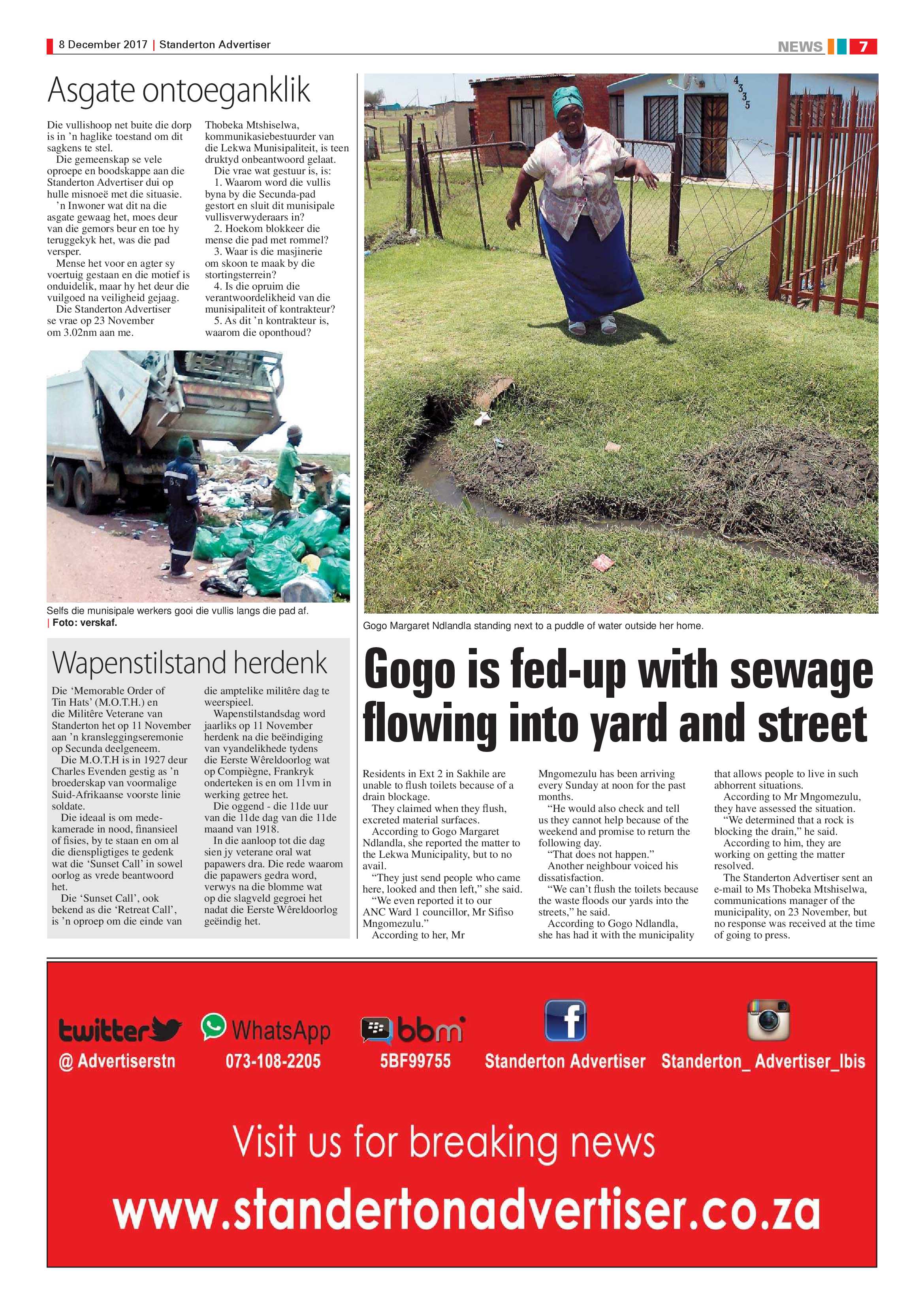 Standerton Advertiser 8 December 2017 page 7