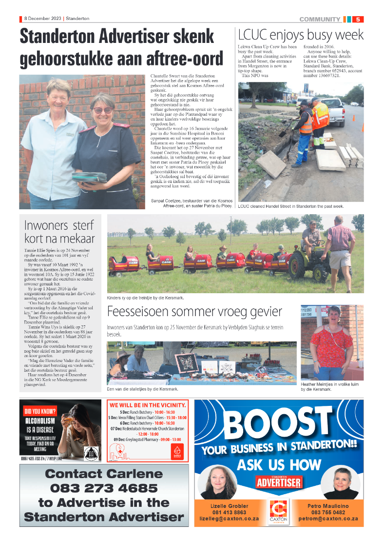 Standerton Advertiser 8 December 2023 page 5