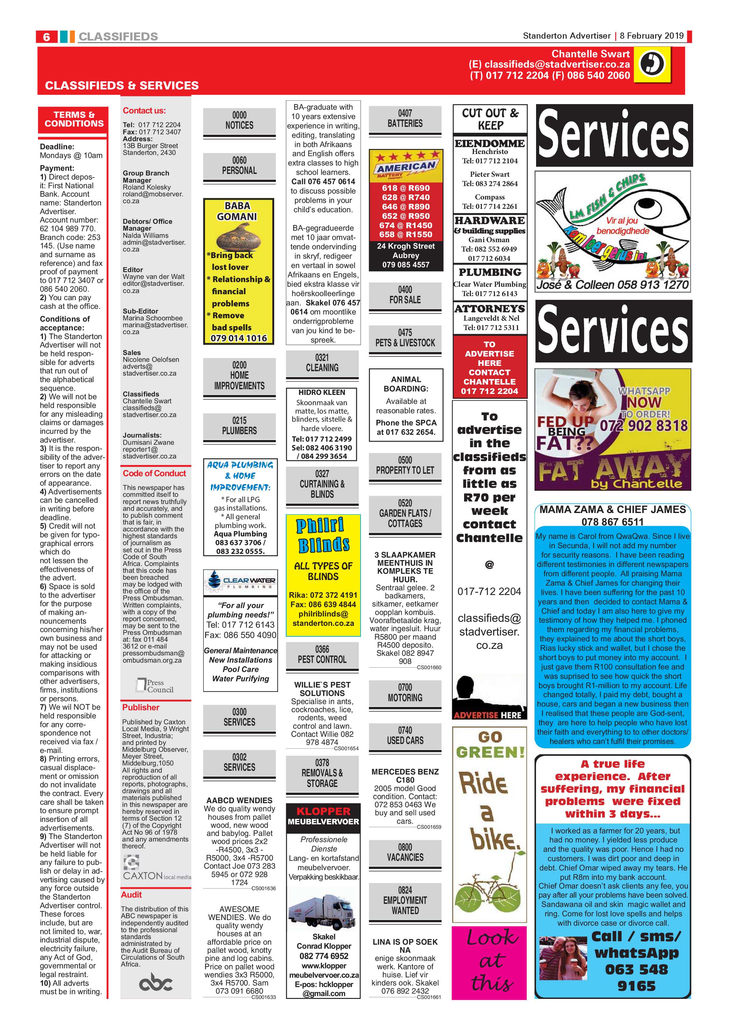 Standerton Advertiser 8 February 2019 page 6