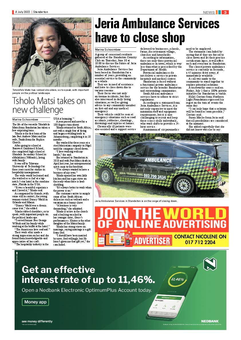 Standerton Advertiser 8 July 2022 page 3