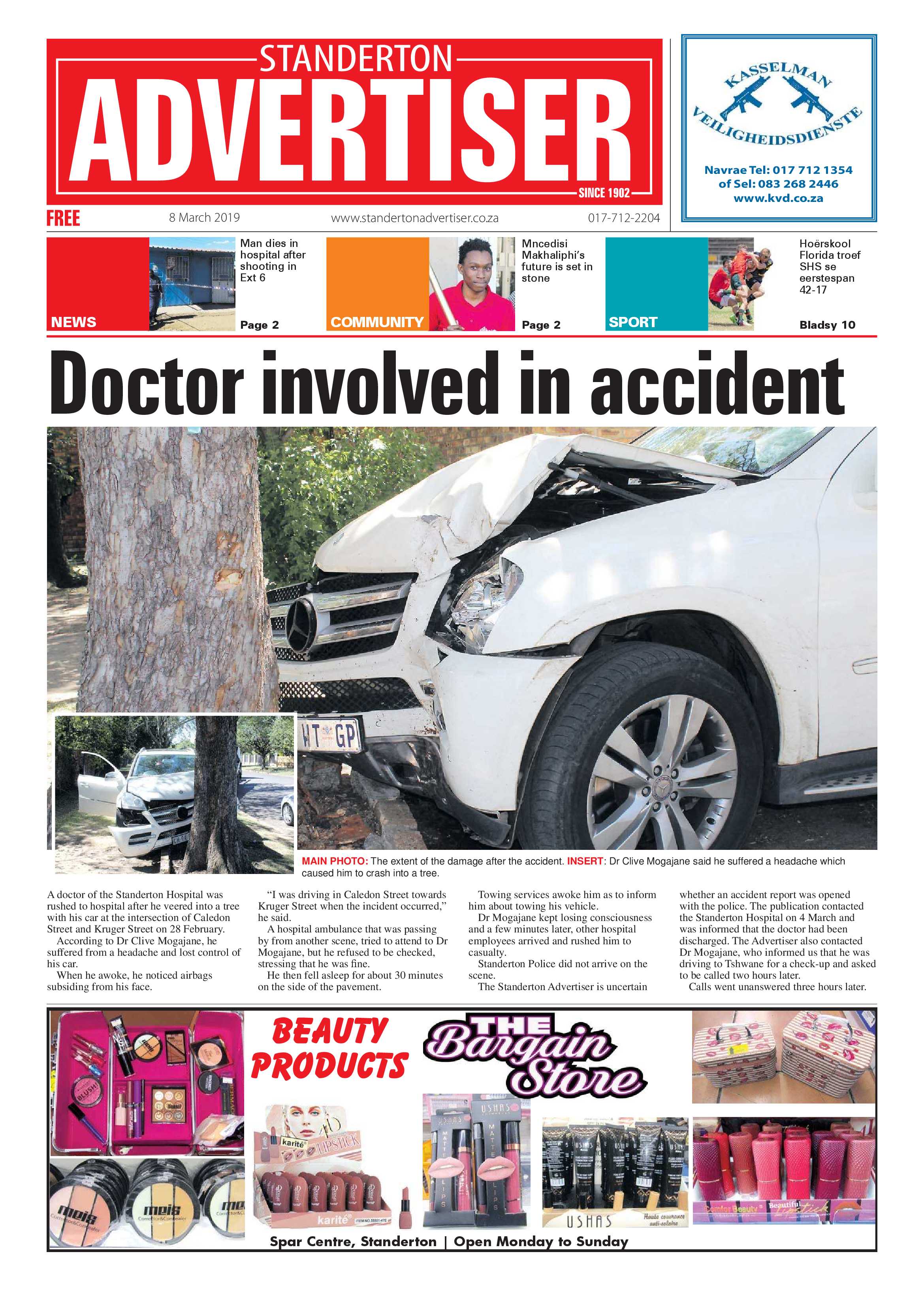 Standerton Advertiser 8 March 2019 page 1