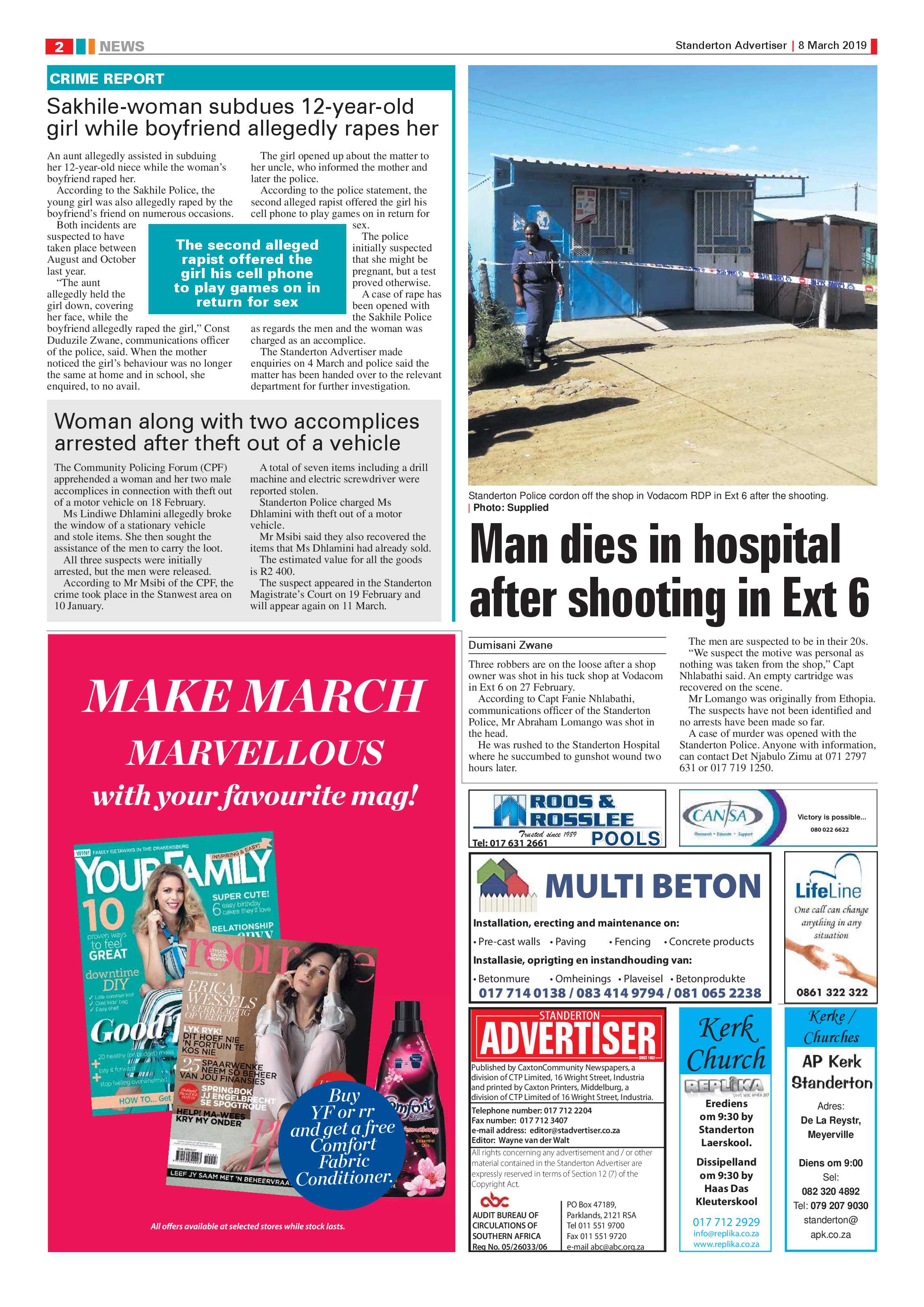 Standerton Advertiser 8 March 2019 page 2