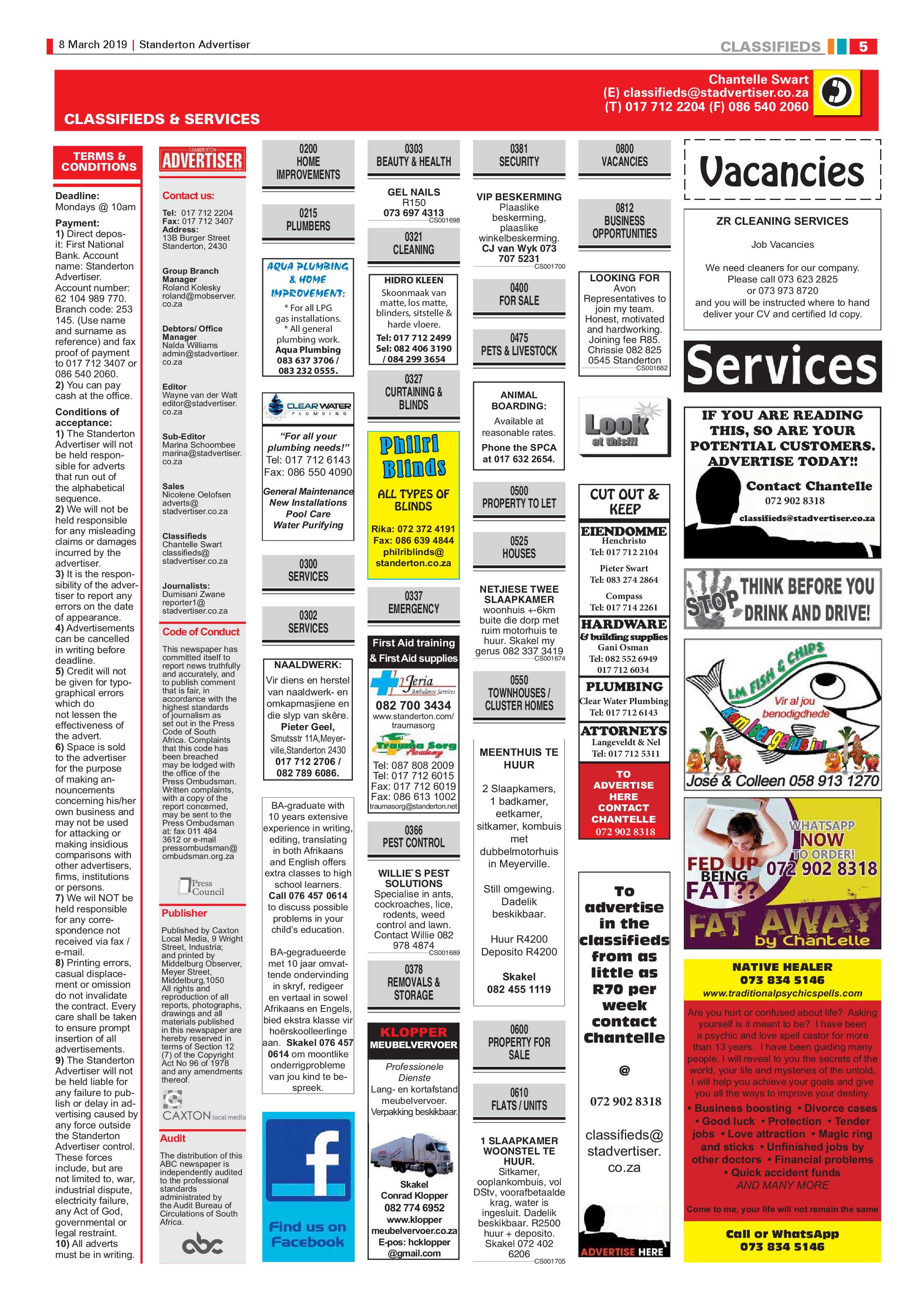 Standerton Advertiser 8 March 2019 page 5