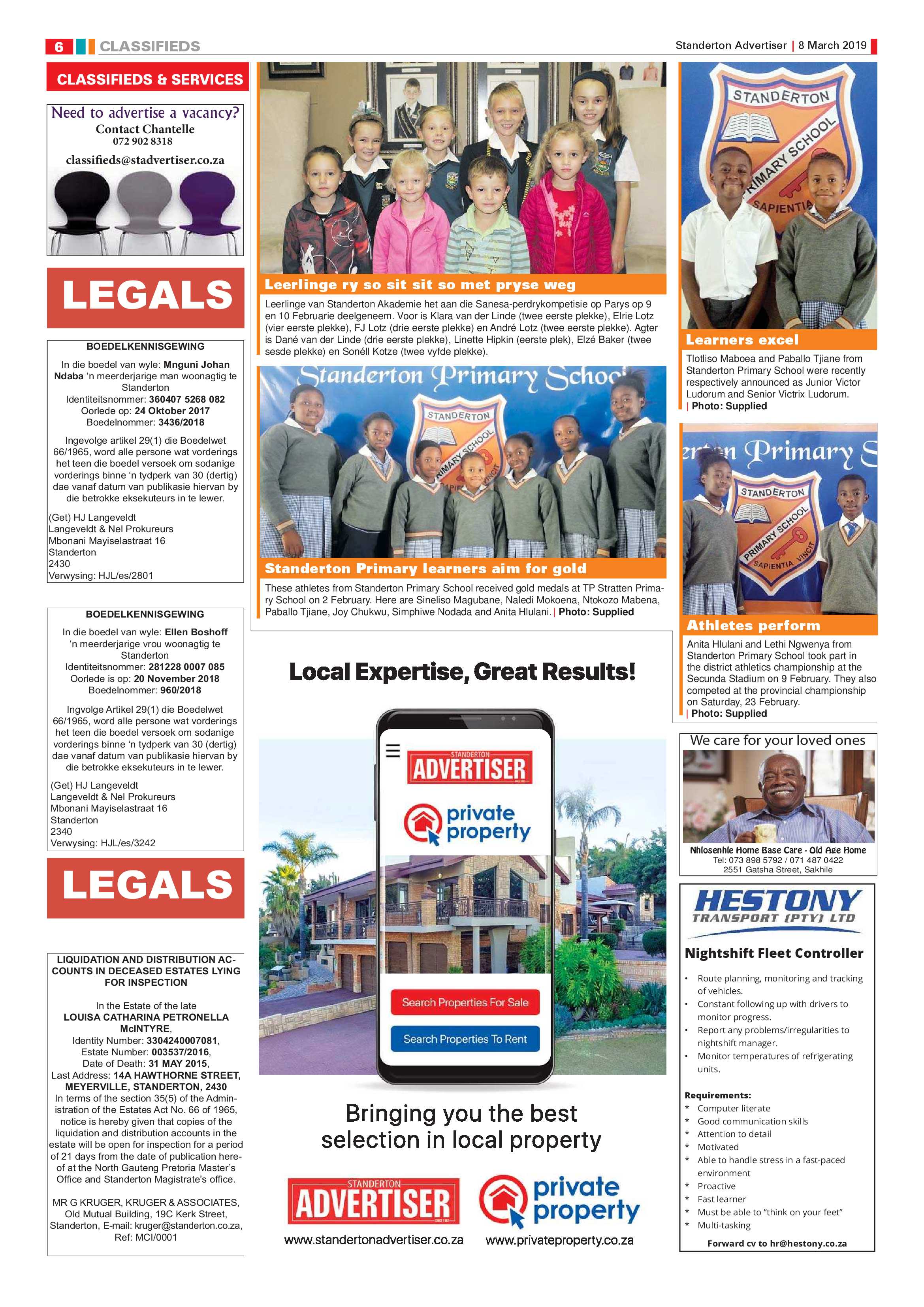 Standerton Advertiser 8 March 2019 page 6