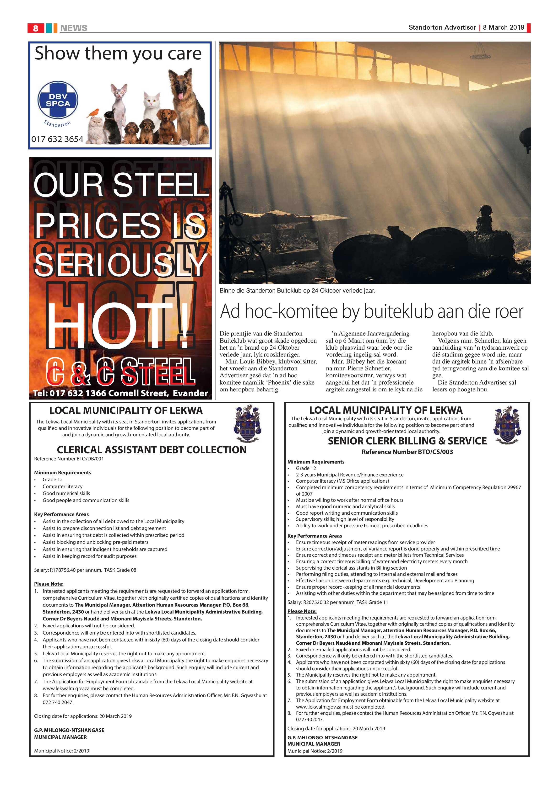 Standerton Advertiser 8 March 2019 page 8