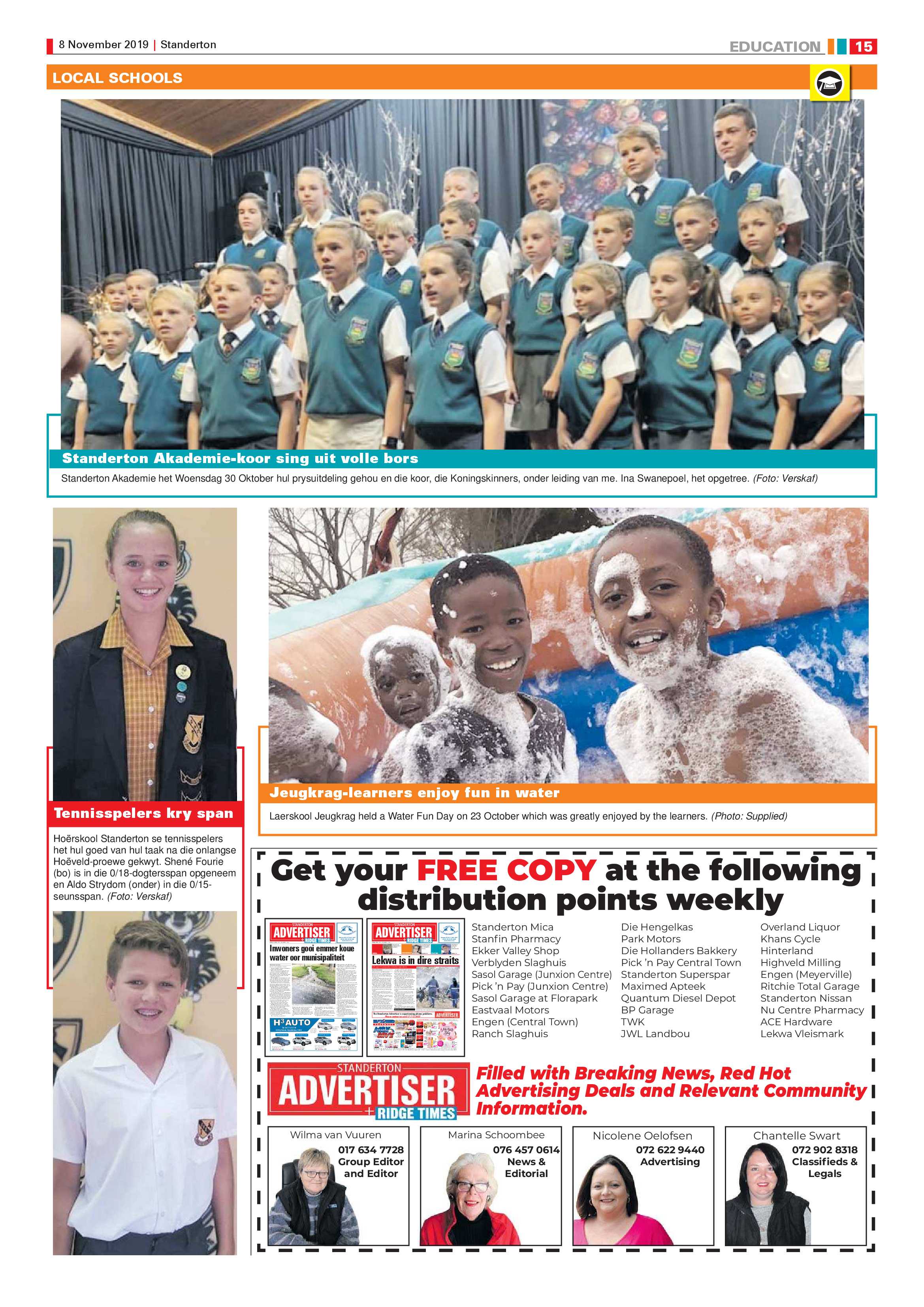 Standerton Advertiser 8 November 2019 page 15
