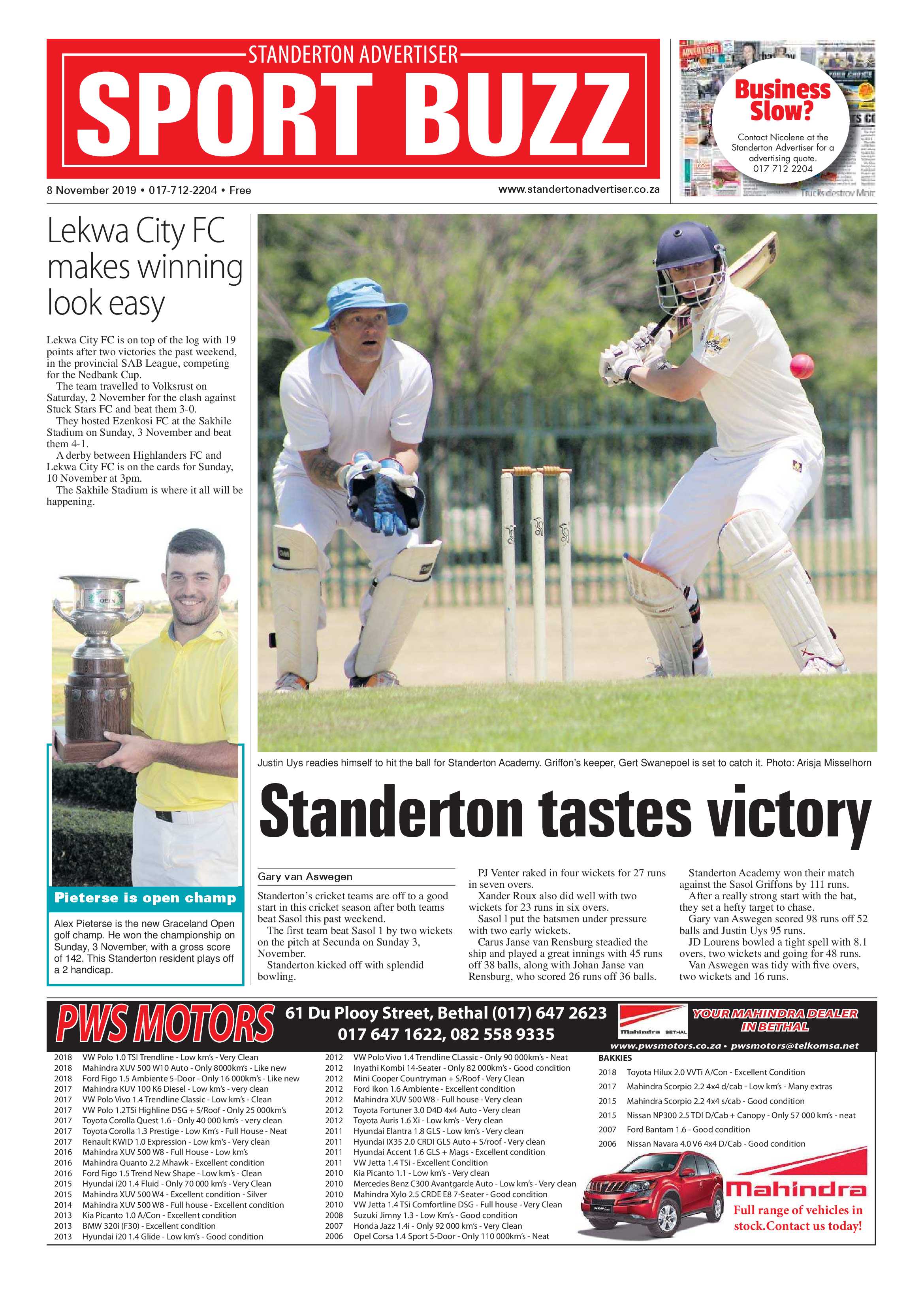 Standerton Advertiser 8 November 2019 page 16