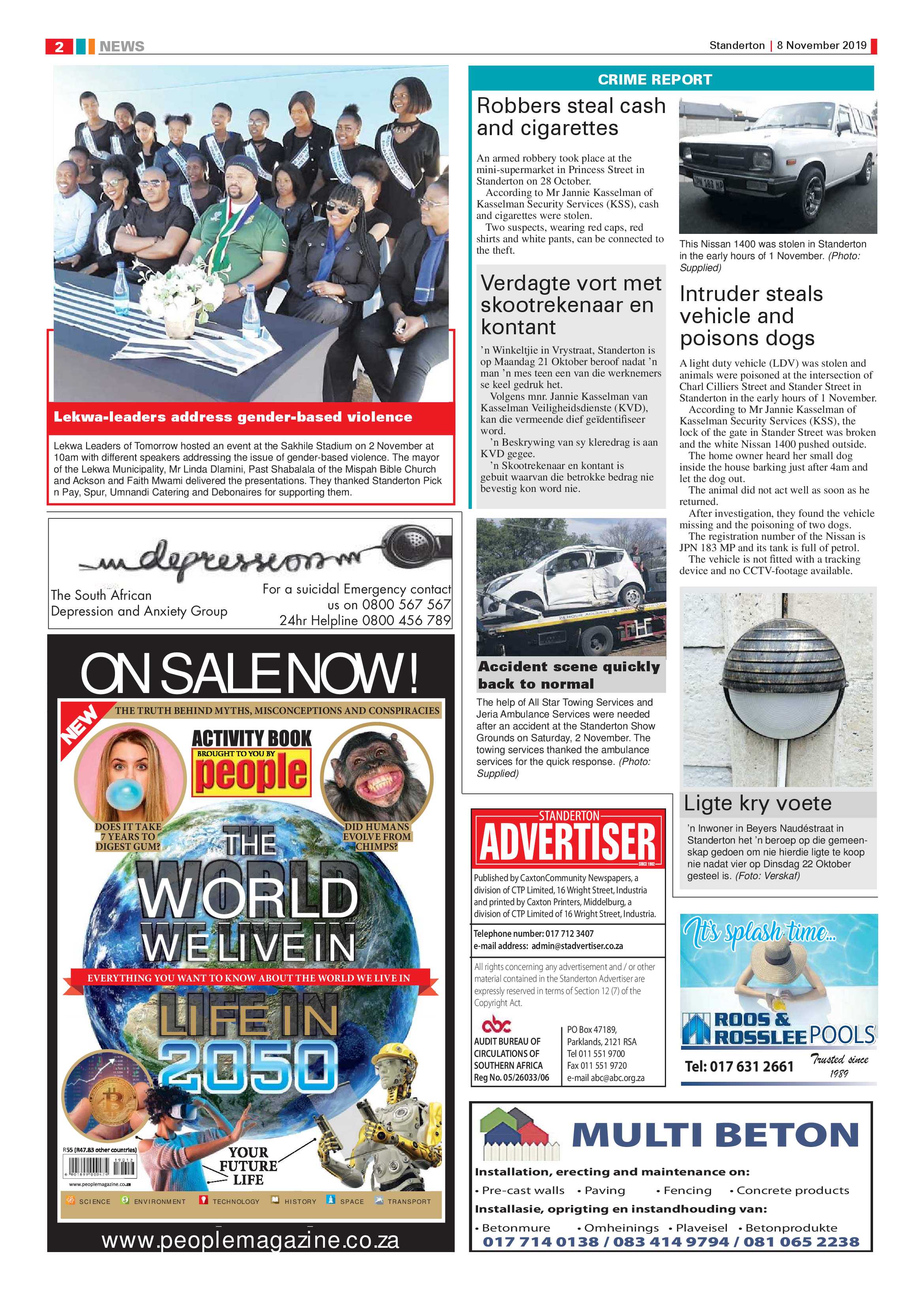 Standerton Advertiser 8 November 2019 page 2