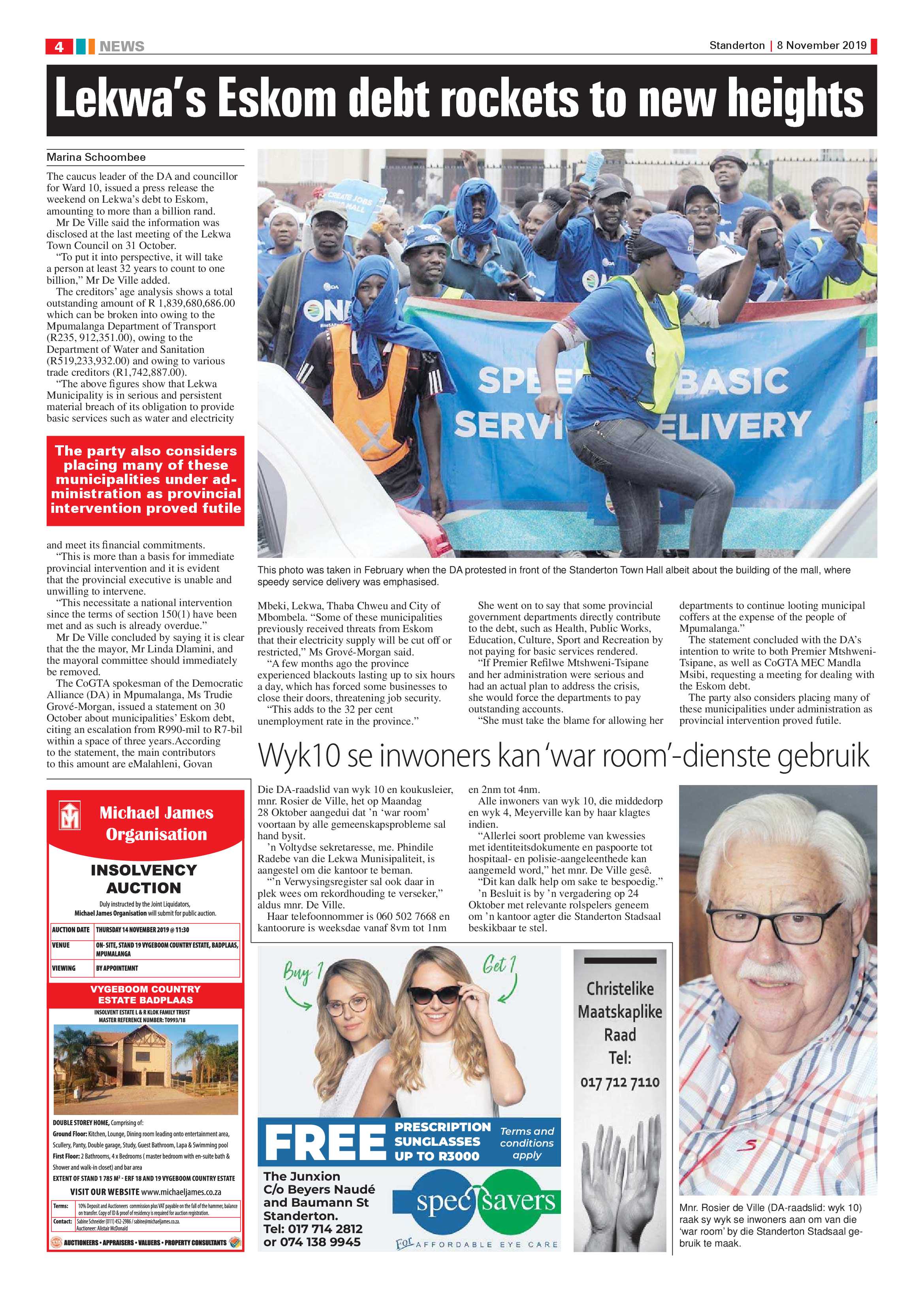 Standerton Advertiser 8 November 2019 page 4