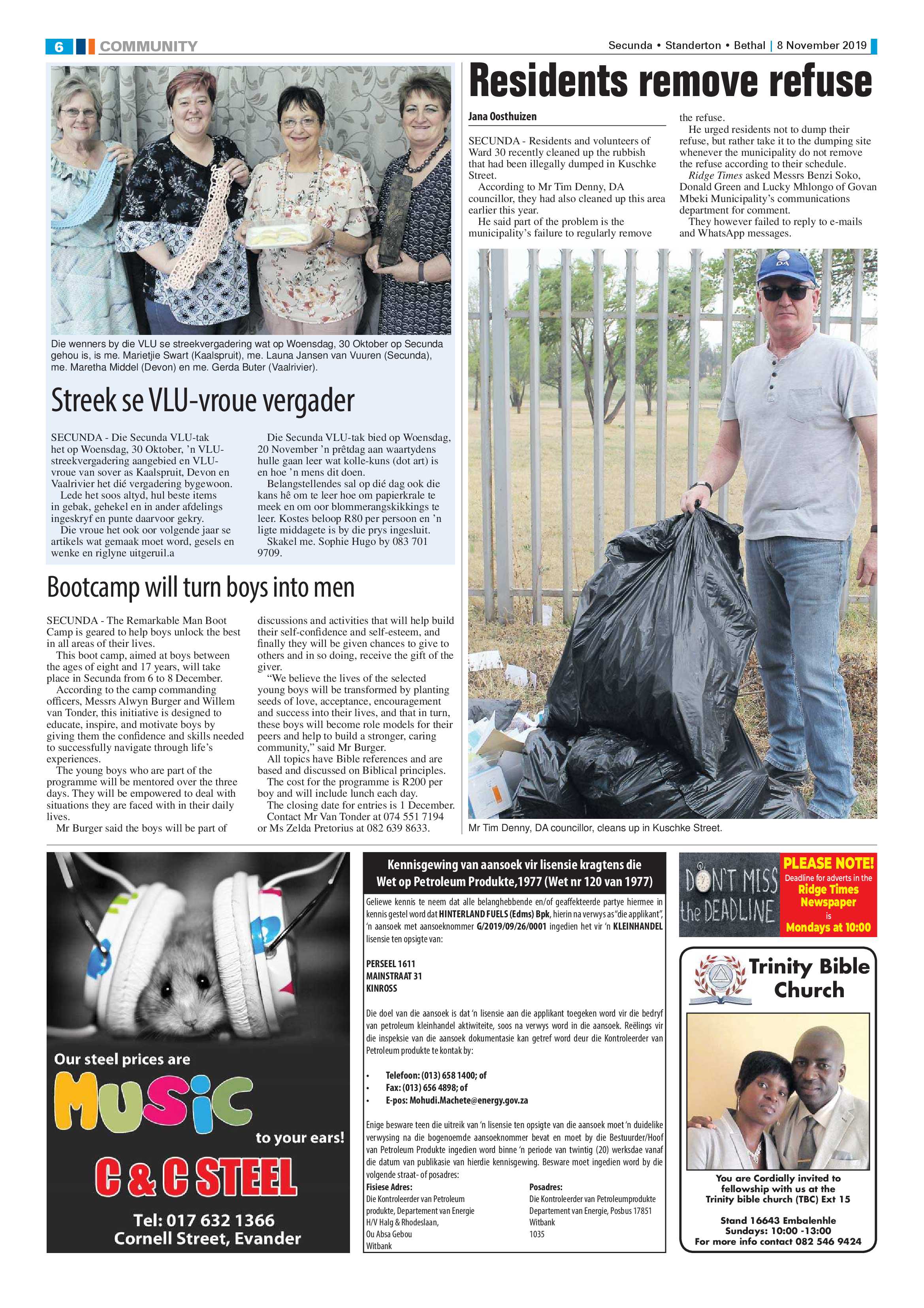 Standerton Advertiser 8 November 2019 page 6