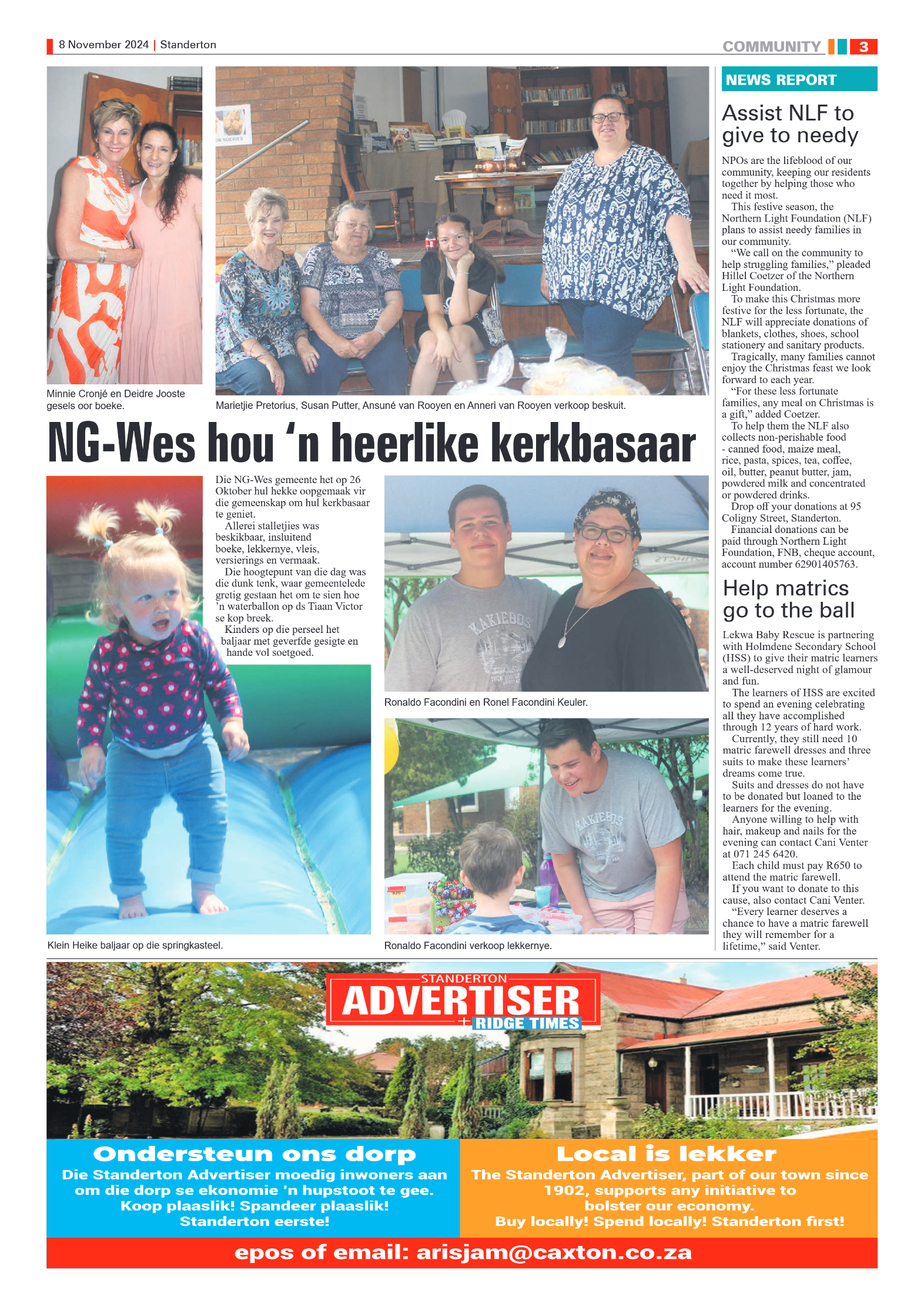 Standerton Advertiser 8 November 2024 page 3