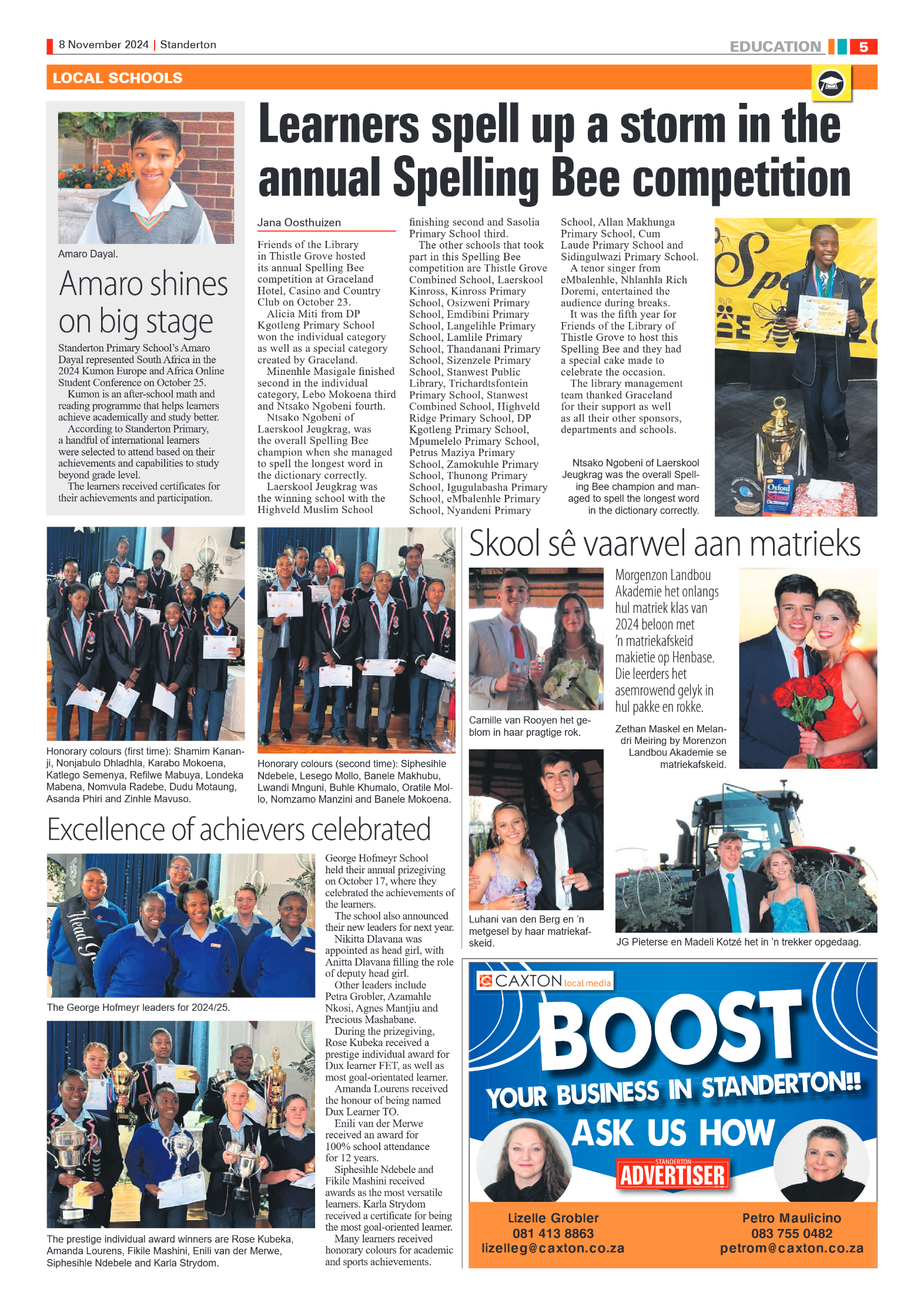 Standerton Advertiser 8 November 2024 page 5