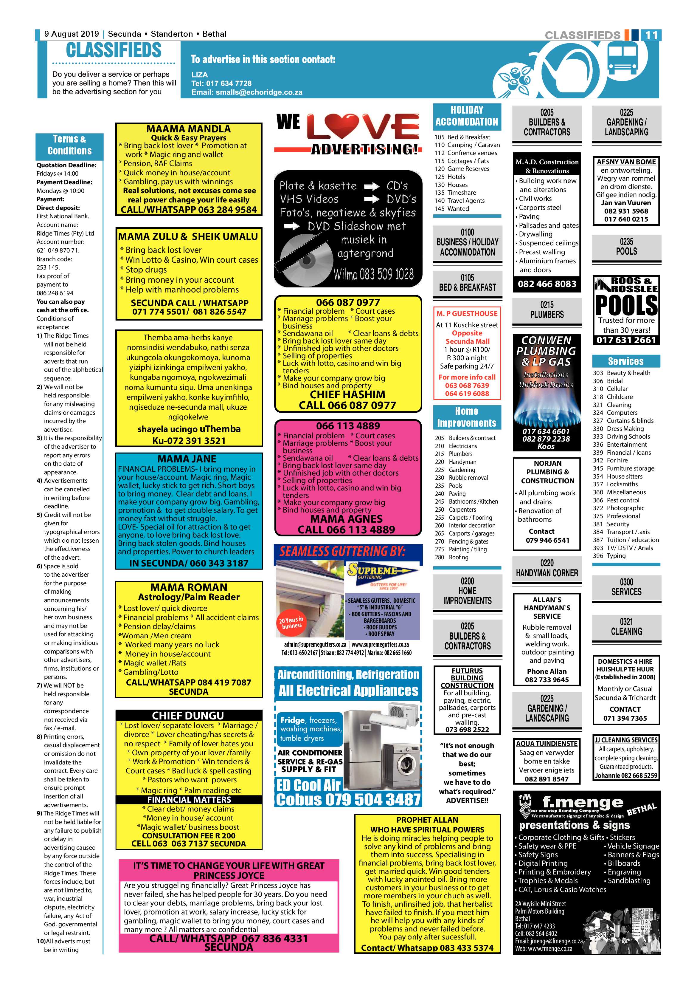 Standerton Advertiser 9 August 2019 page 15