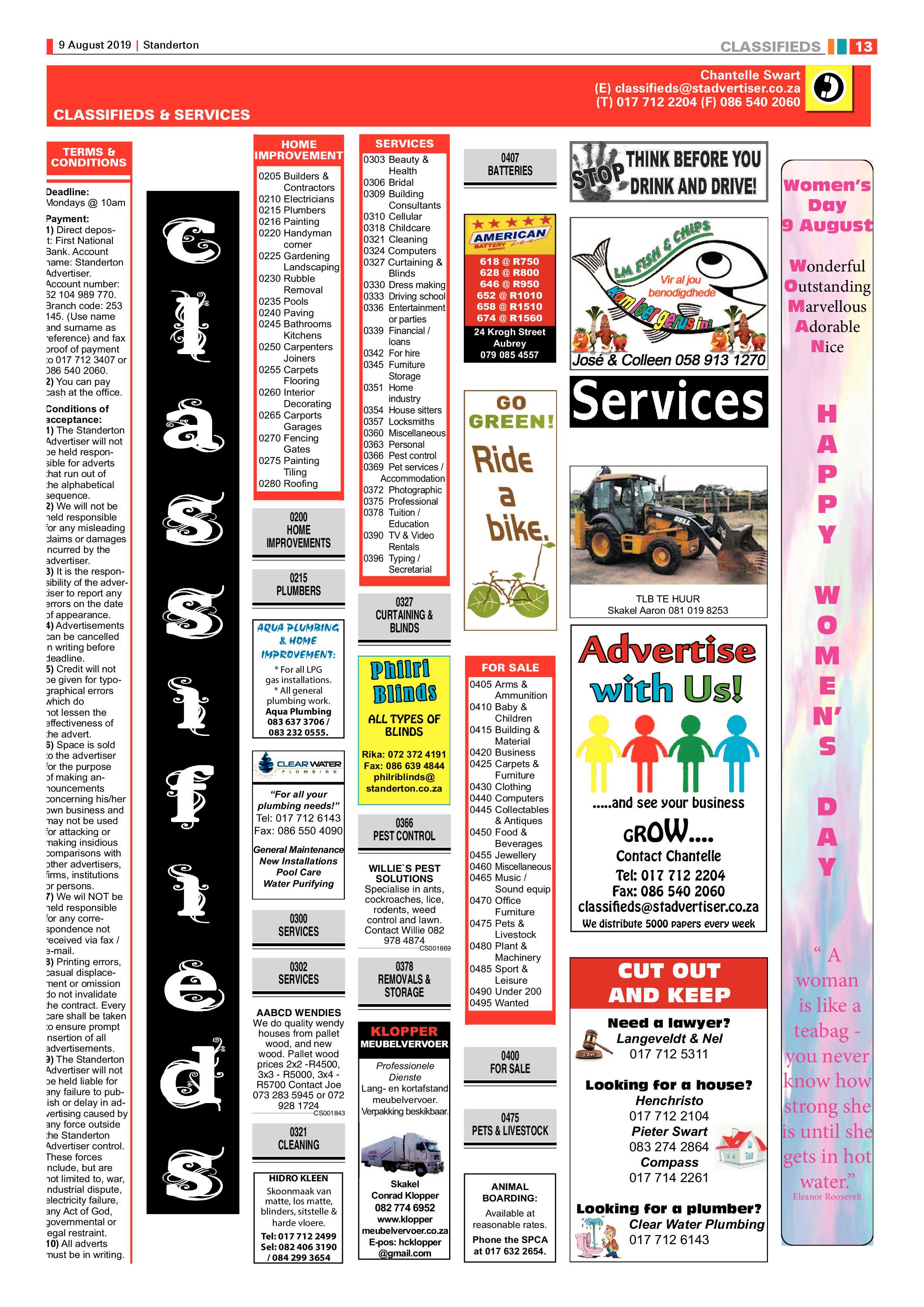 Standerton Advertiser 9 August 2019 page 21