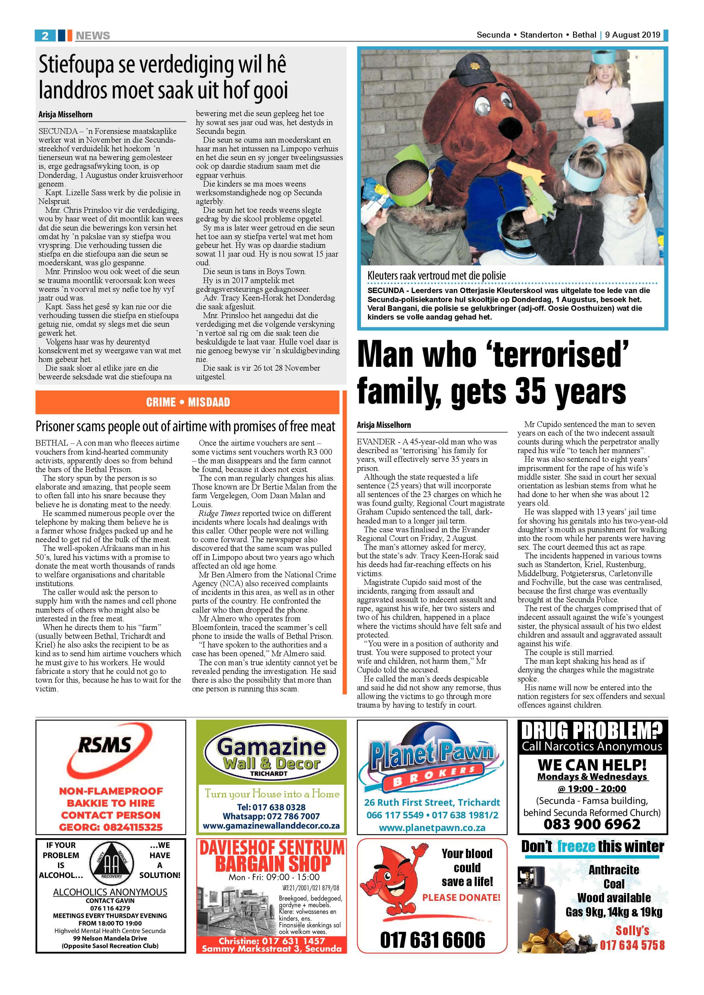Standerton Advertiser 9 August 2019 page 6