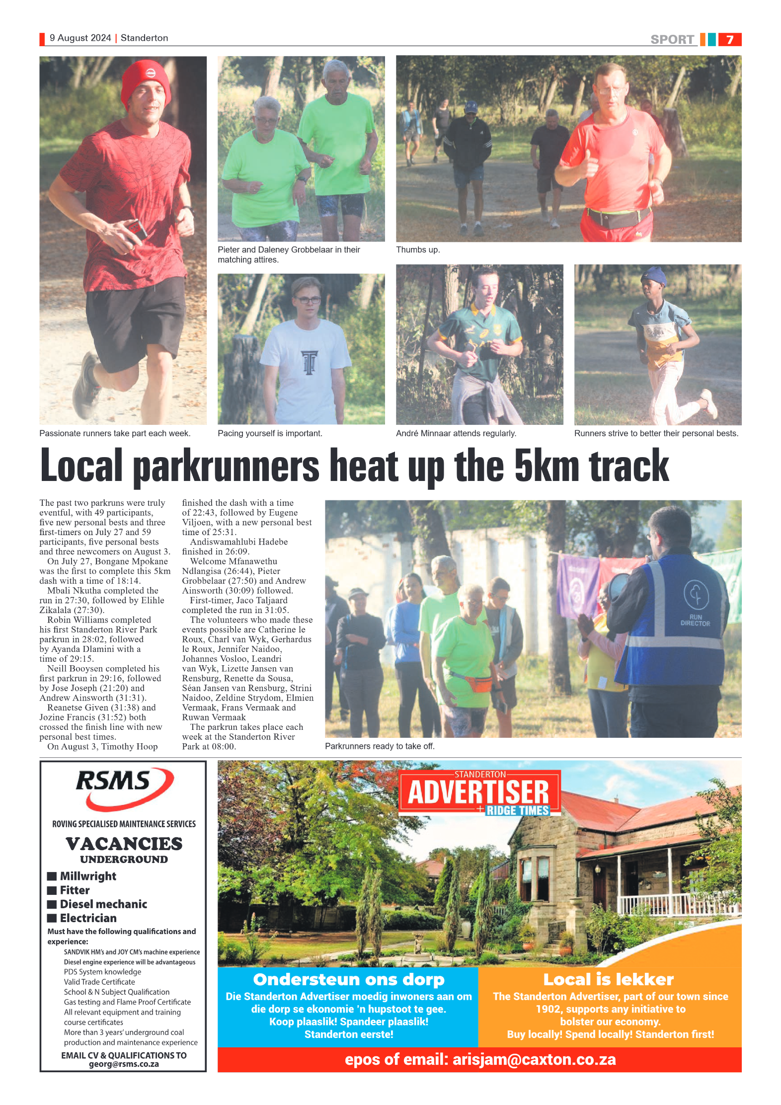 Standerton Advertiser 9 August 2024 page 7