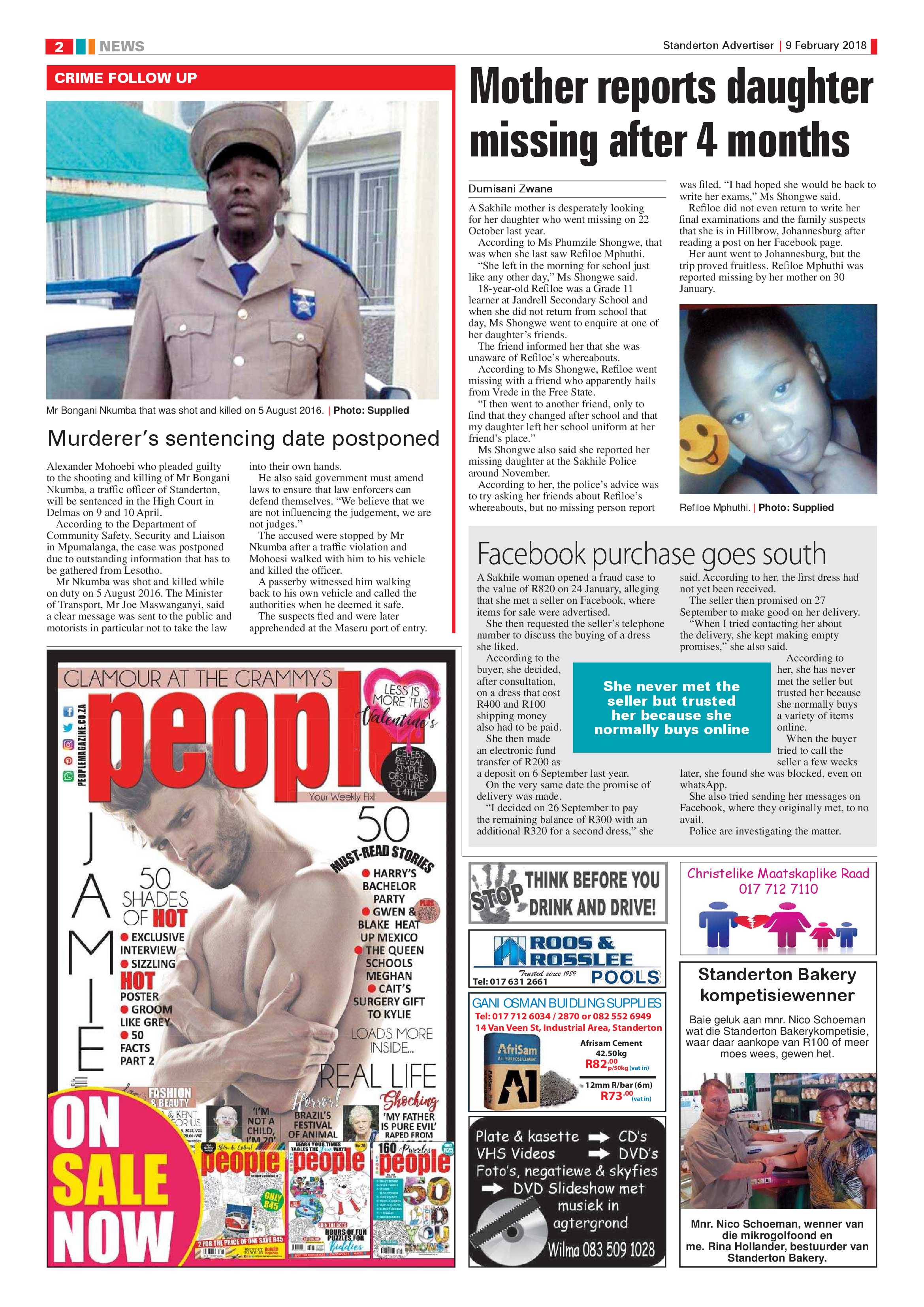 Standerton Advertiser 9 February 2018 page 2