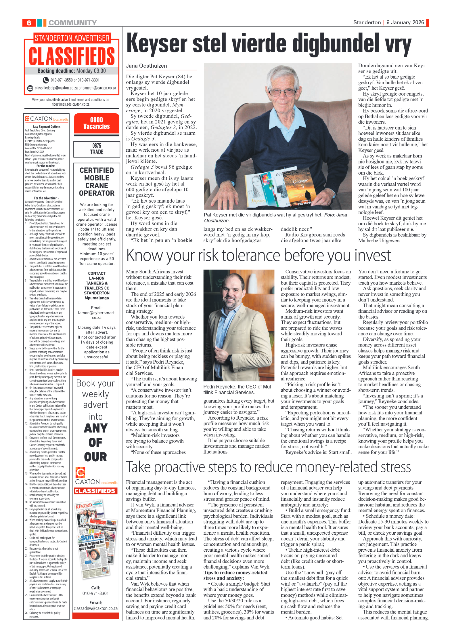 Standerton Advertiser 9 January 2026 page 6