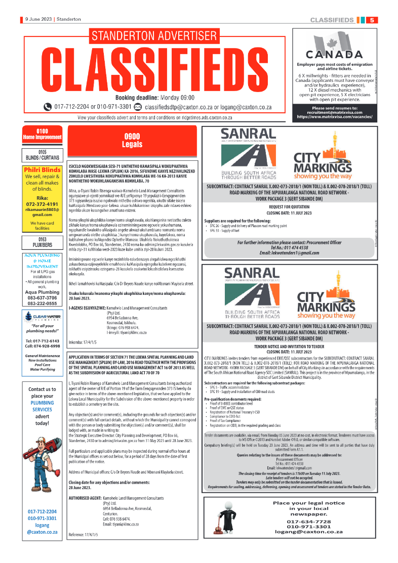 Standerton Advertiser 9 June 2023 page 5