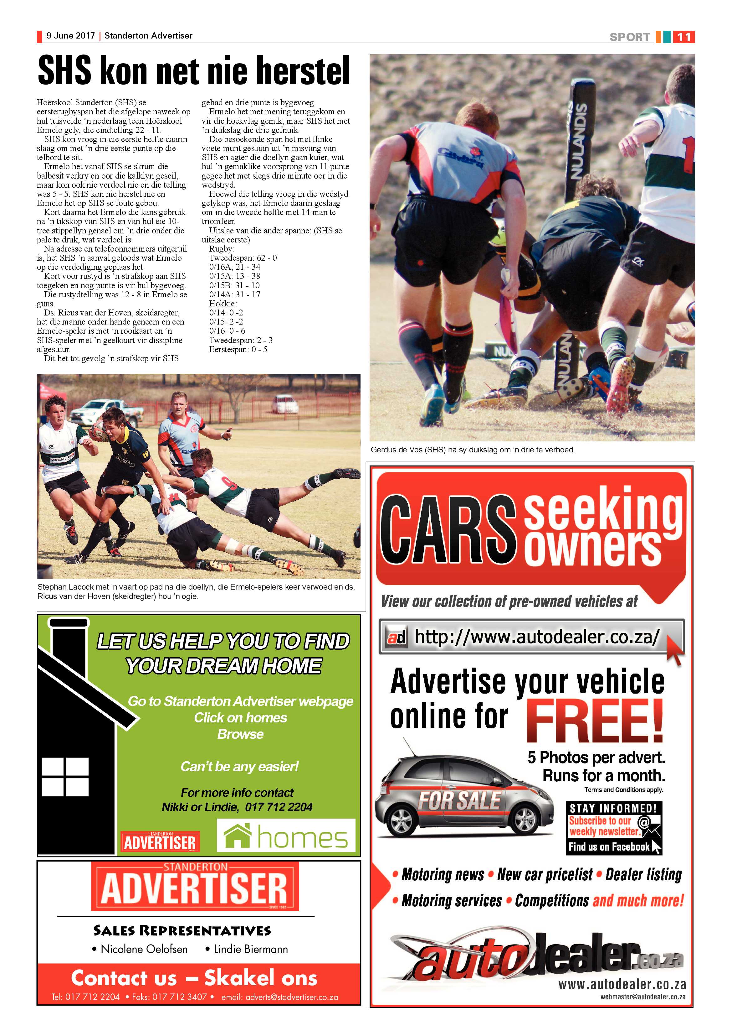 Standerton Advertiser 9 June 2017 page 11