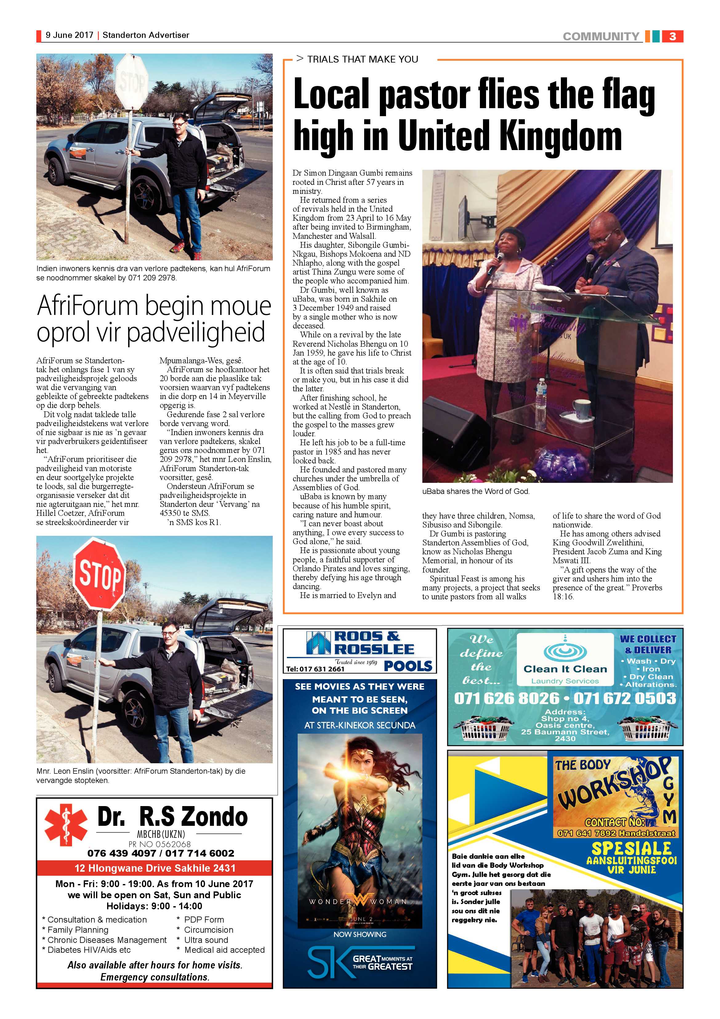 Standerton Advertiser 9 June 2017 page 3