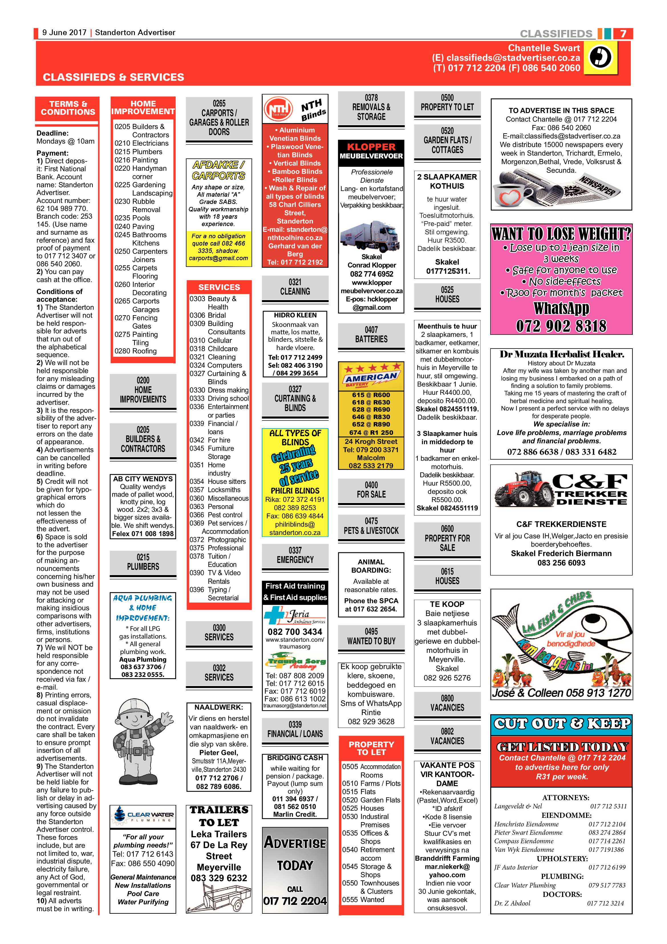 Standerton Advertiser 9 June 2017 page 7