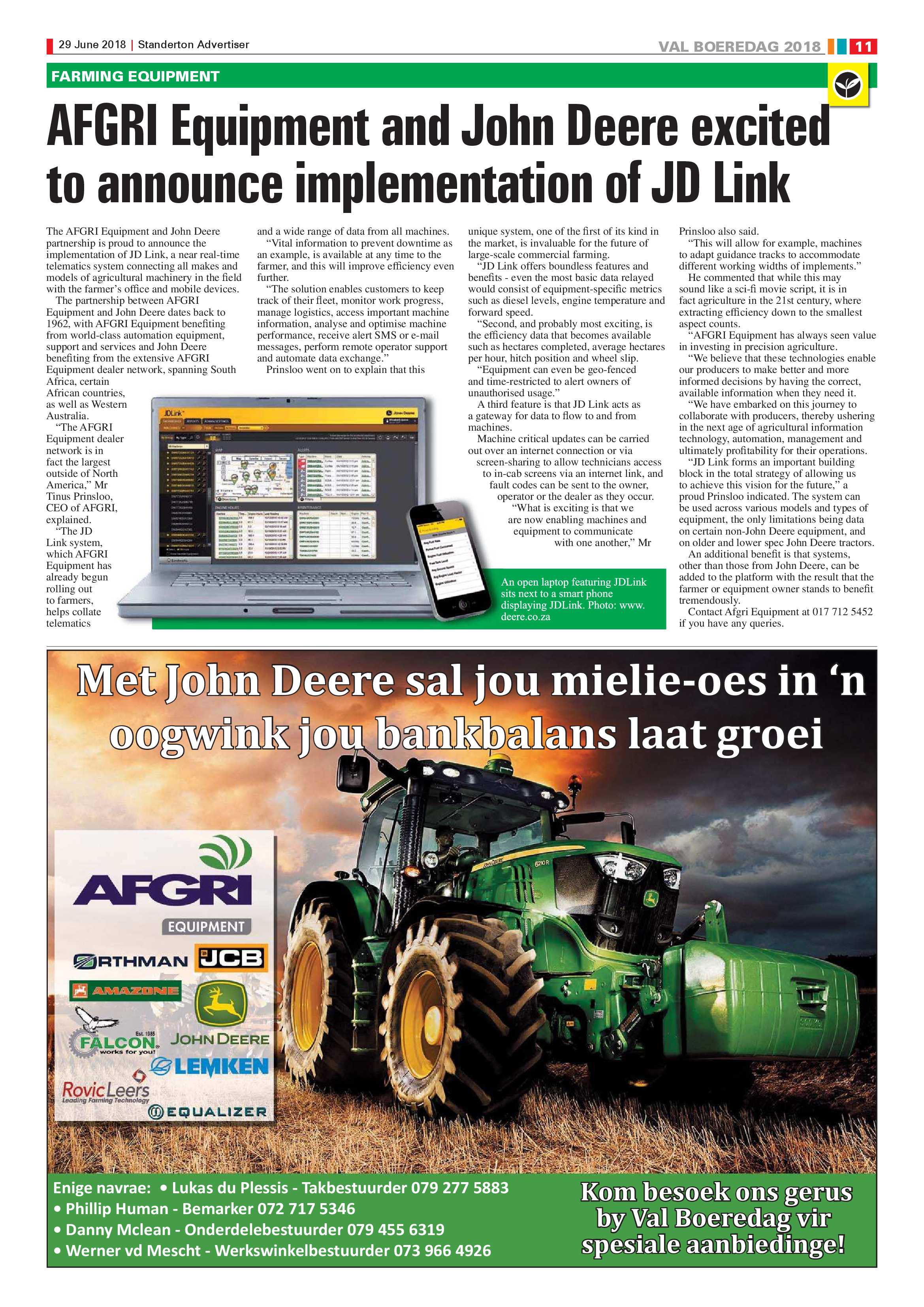 Standerton Advertiser + Val Boeredag Supplement 29 June 2018 page 11