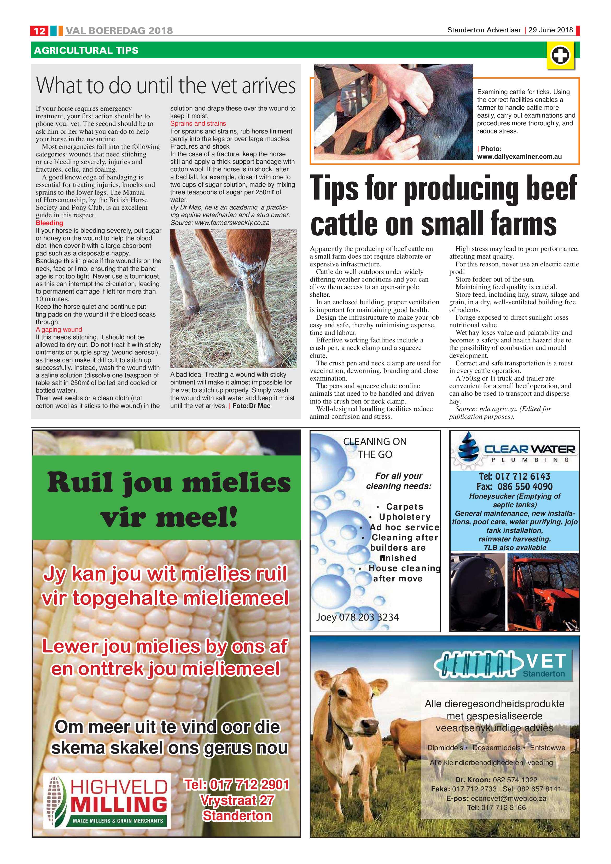 Standerton Advertiser + Val Boeredag Supplement 29 June 2018 page 12