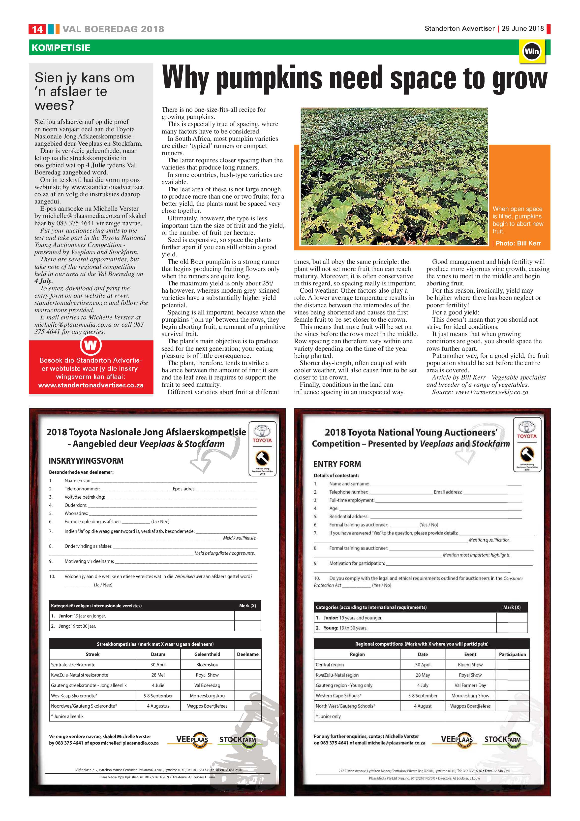Standerton Advertiser + Val Boeredag Supplement 29 June 2018 page 14