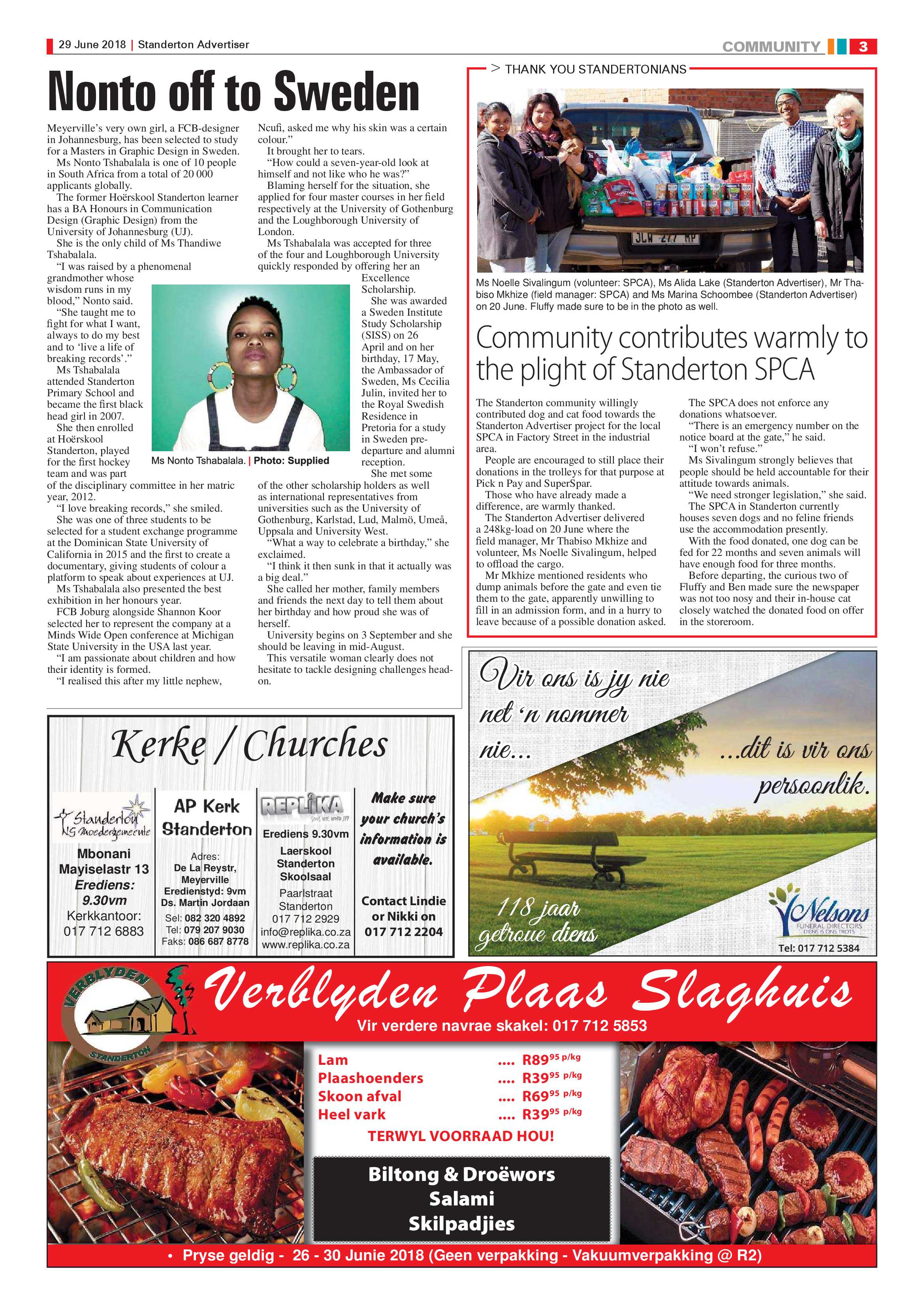 Standerton Advertiser + Val Boeredag Supplement 29 June 2018 page 3