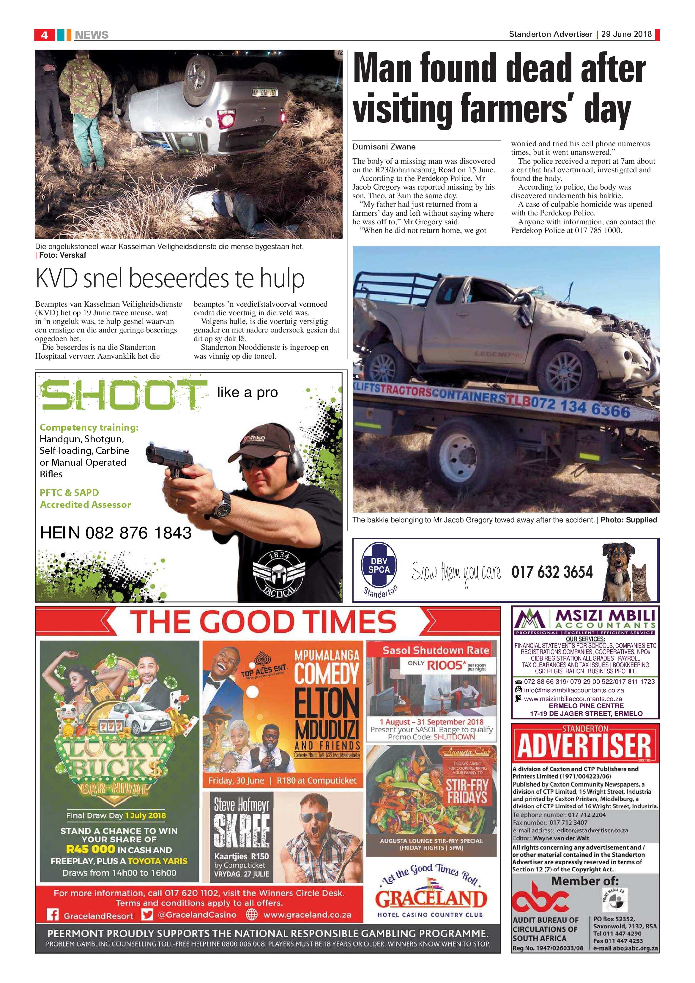 Standerton Advertiser + Val Boeredag Supplement 29 June 2018 page 4