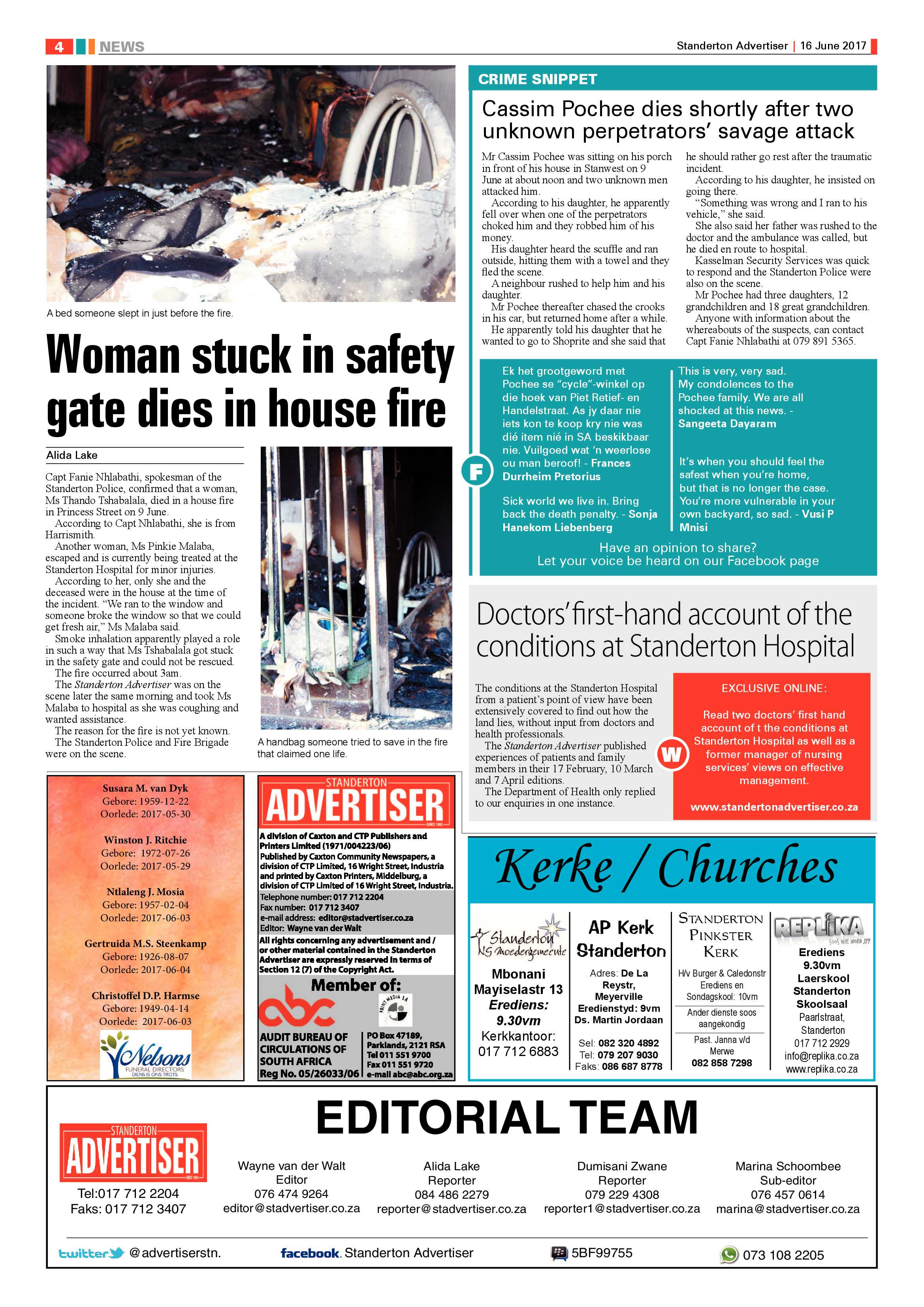 Standerton Advertiser 16 June 2017 page 4