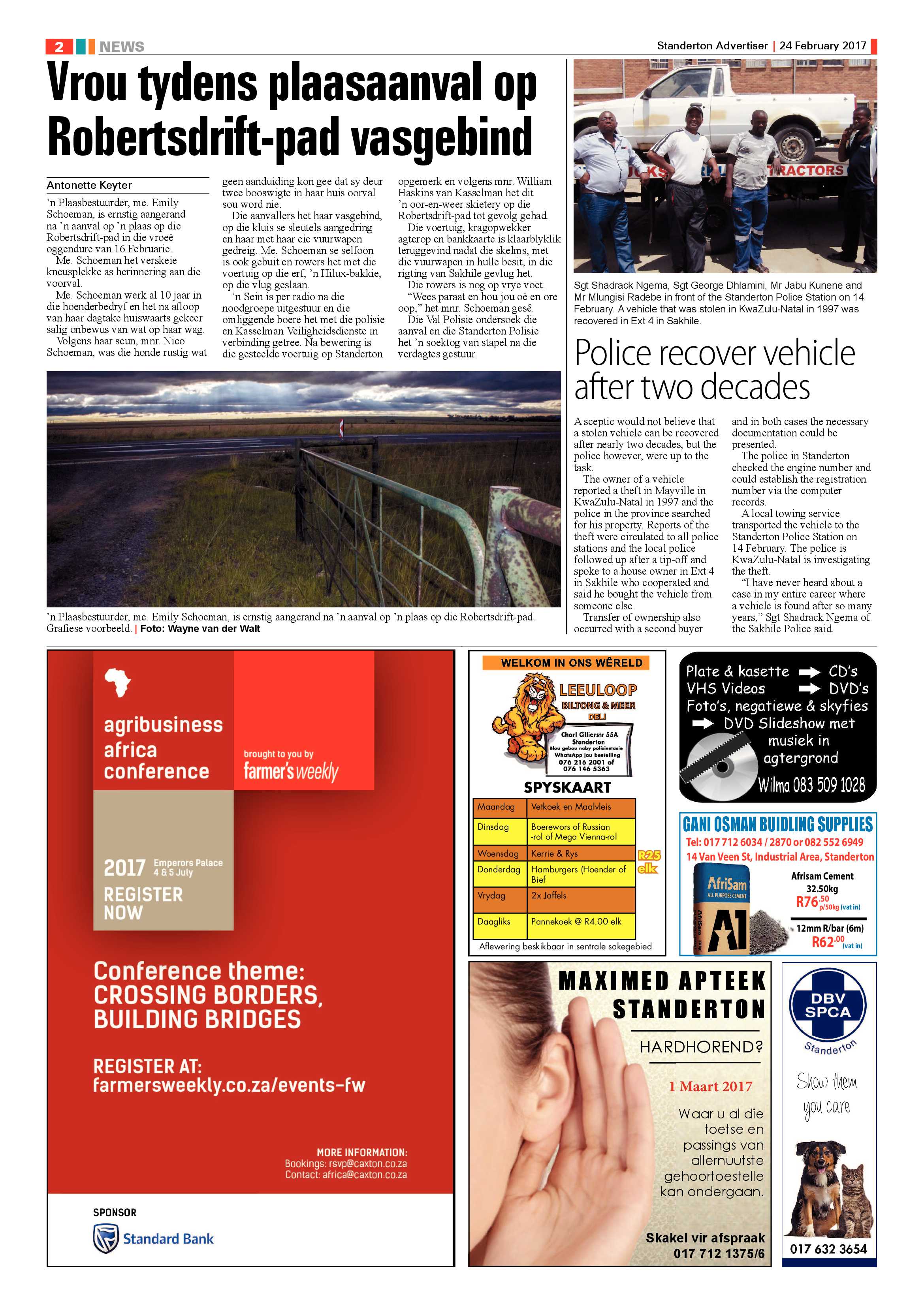 Standerton Advetiser page 2